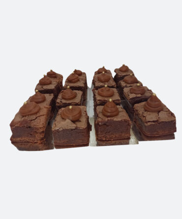 Caja de mini brownies